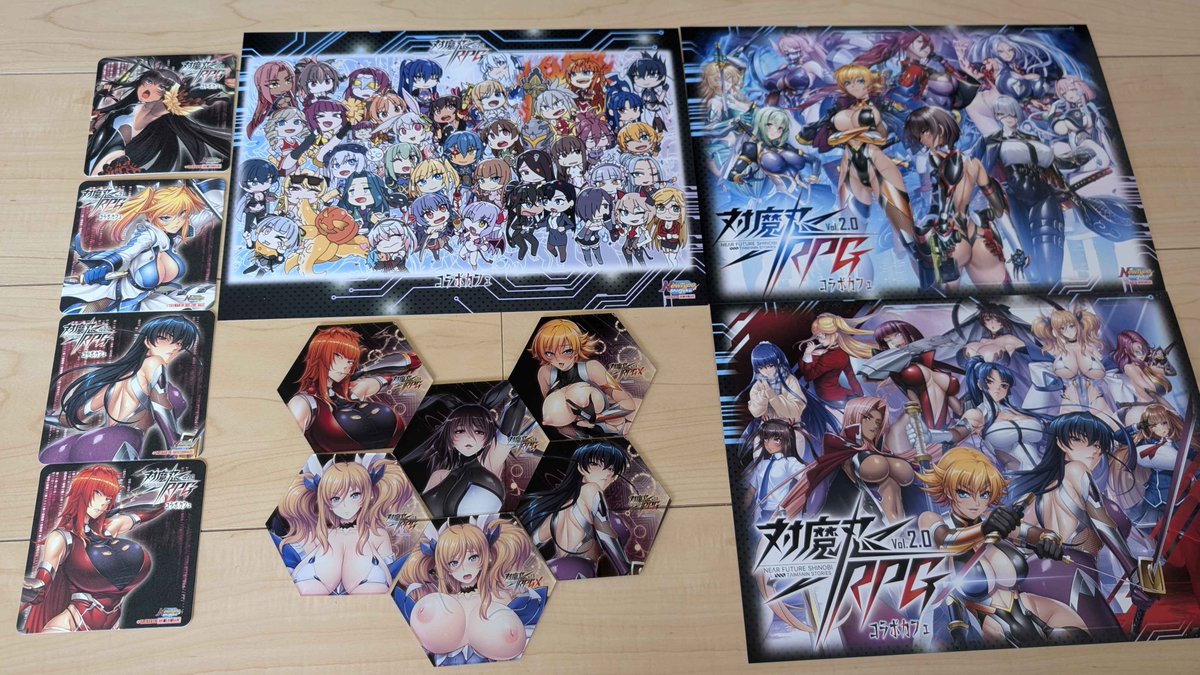 NewType新宿にて開催中の『対魔忍RPG』コラボカフェに行ってきました
