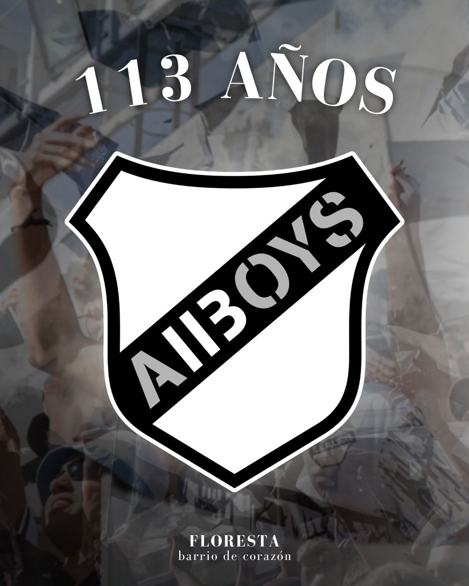 🎂  113 años #AllBoys

 💪 113 años de amor al barrio y a su gente.

🤍🖤 #ElRoccaParaAllBoys 🖤🤍