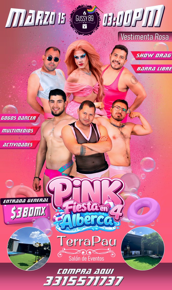 ES HOY, ES HOY!!!

Nos vemos a las 03:00pm 
no olvides la mejor actitud  
tu Outfit Rosa
y Muchas Ganas de divertirte.

TerraPau salón de Eventos
TODO INICIA DESDE LAS 03:00PM

Ultimas Entradas Disponibles
3315571737