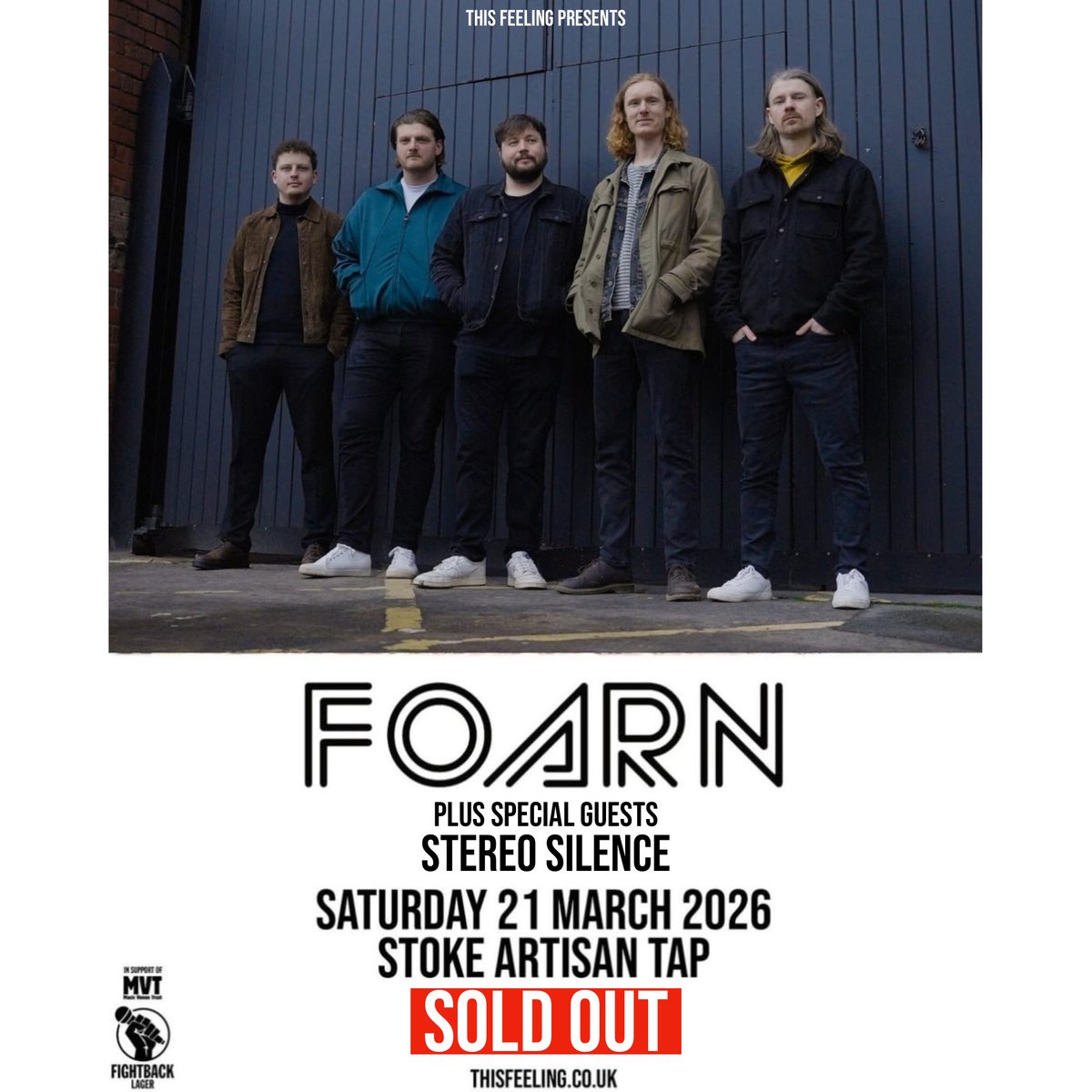 This_Feeling's tweet photo. Coming up this week : Saturday🎸Stoke @ArtisanTap w/ @FOARN_official + special guests Stereo Silence

🎟 sold out!

🎶https://t.co/kofY6qhzaq https://t.co/wKPdMnKR9K