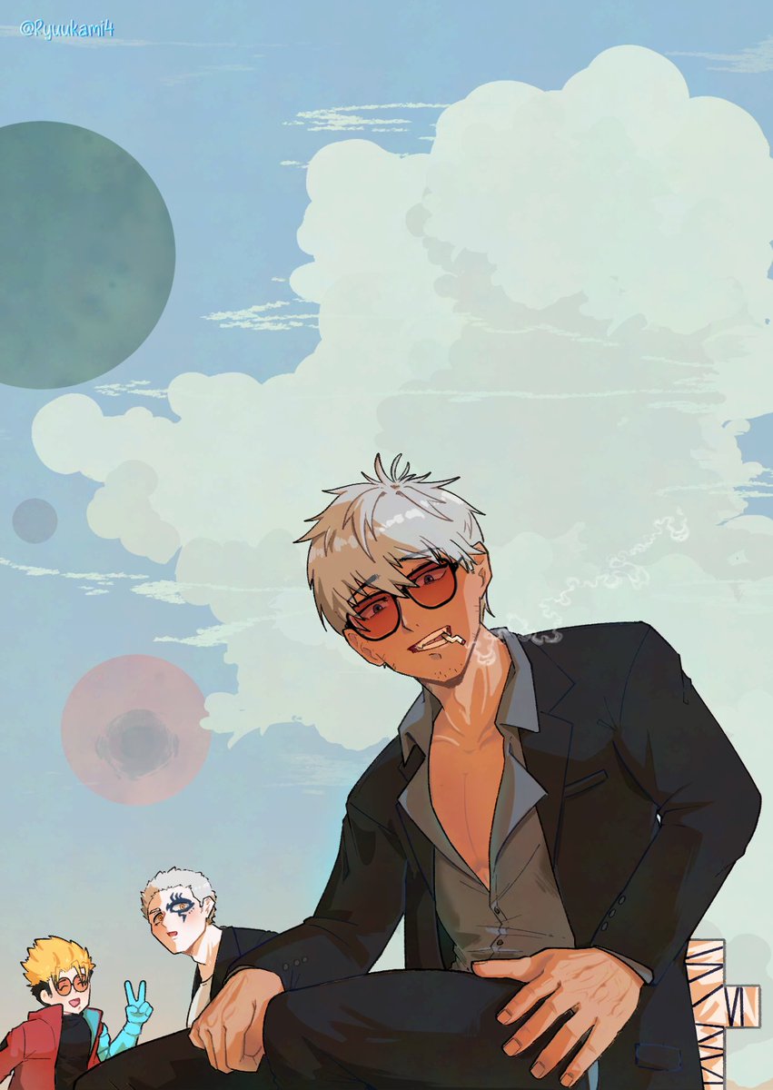 pic before ep 10 happend... 
#trigun #trigunstargaze