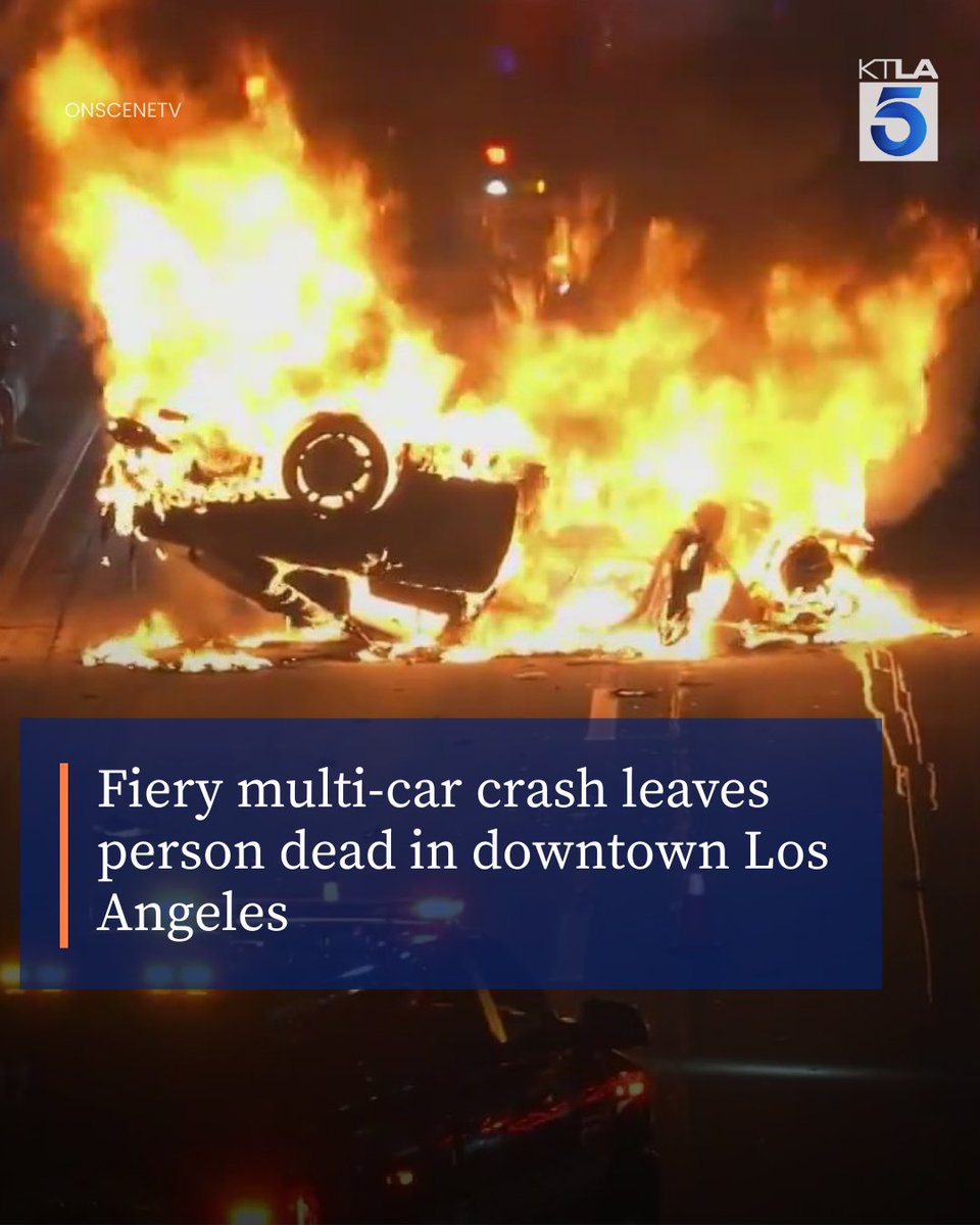 At least one person died after a fiery collision on the 110 Freeway in ...