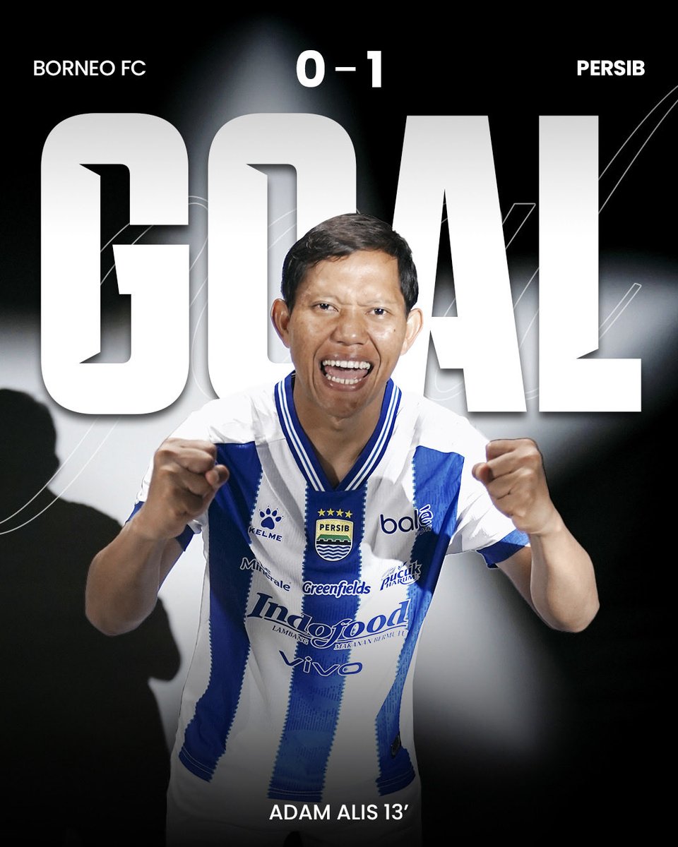 persib's tweet photo. ADAAAMMMMM ALIS!!!!! Manfaatkan bola liar di kotak penalti, Sang Kapten malam ini berhasil mencetak gol pertamanya di Liga musim ini ⚽️💥  

#PERSIBDAY #WeArePERSIB https://t.co/ERPSUS87PC