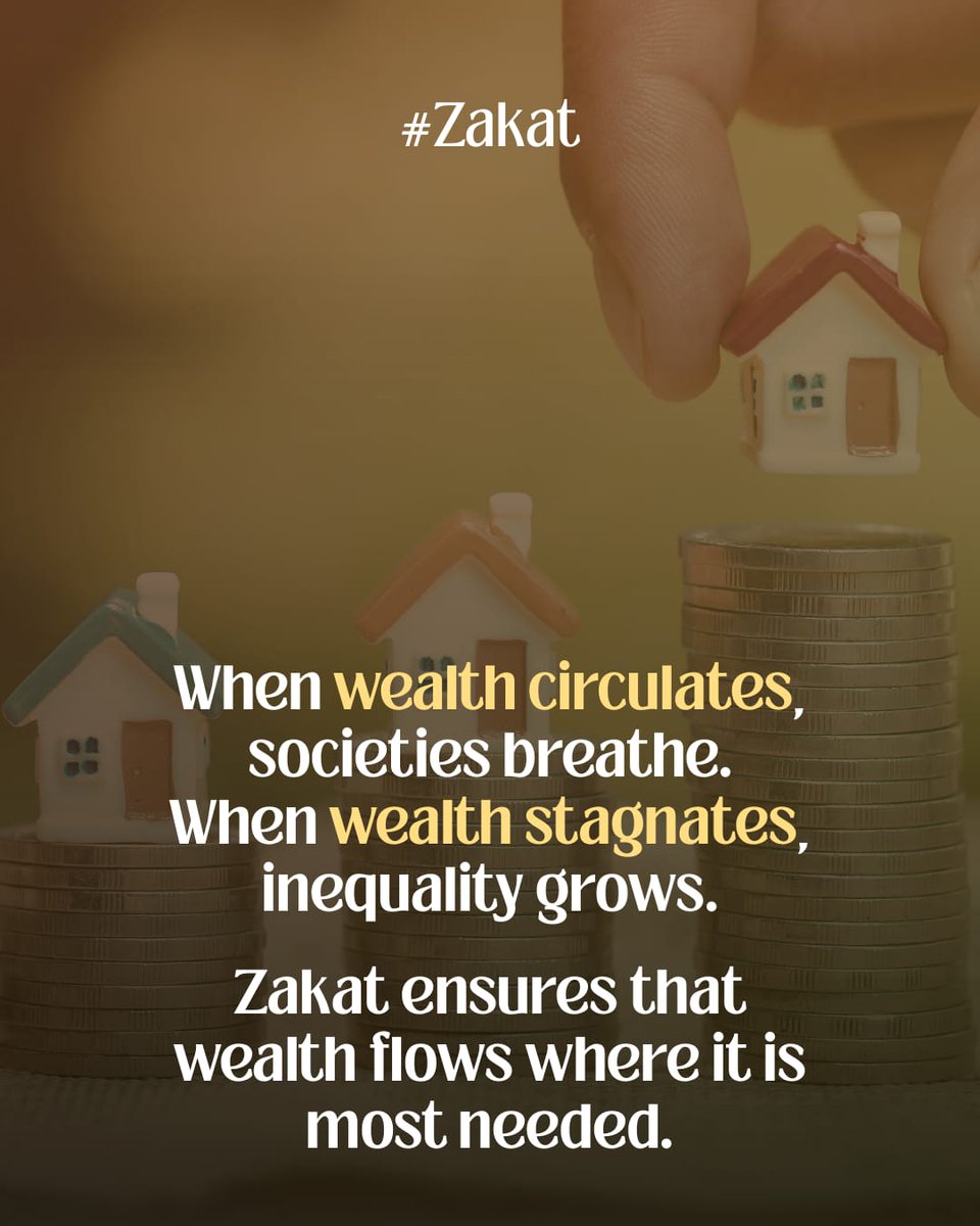 When wealth circulates, societies grow stronger.
Zakat ensures that resources reach those who need them most, reducing inequality and strengthening communities.
#Zakat