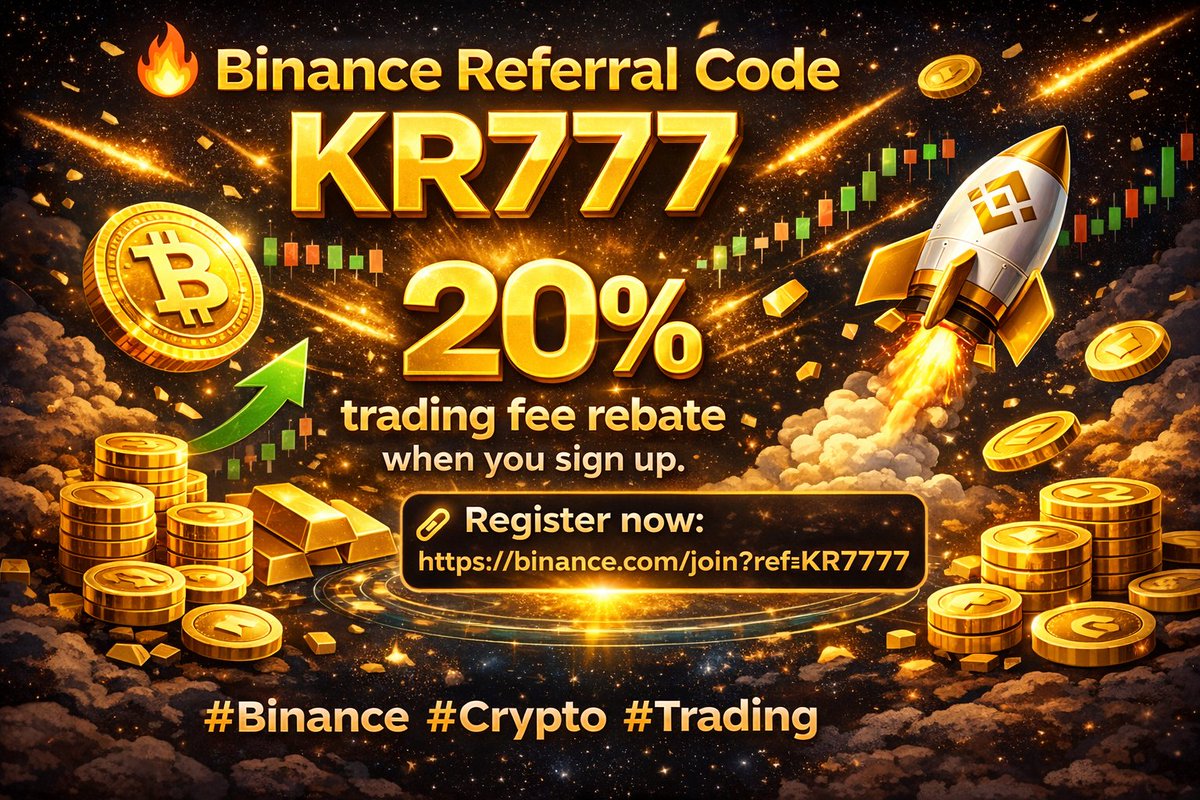 AirMemecoin's tweet photo. 🔥 Binance Referral Code KR777

Get 20% trading fee rebate when you sign up.

Register now:
 https://t.co/LB0kK45Z3R

Trade smarter. Save on fees.

#Binance #Crypto #Trading https://t.co/d8FkzgFfZO