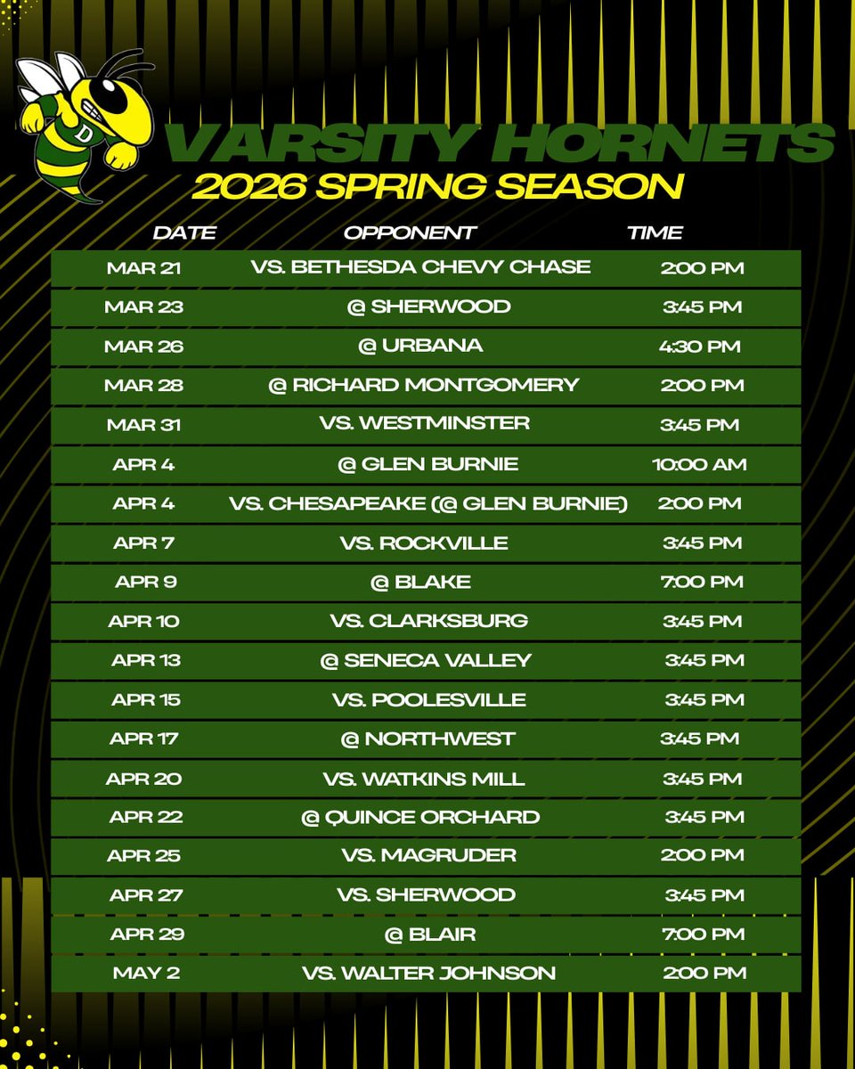 DHS_Softball1's tweet photo. Come check out a game this season and support Damascus Hornets Softball! https://t.co/qJusd8K0CI