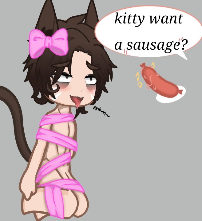 c0tt0p's tweet photo. Do you think one sausage enough for kitty?🌭 https://t.co/MNWk3zOn9t