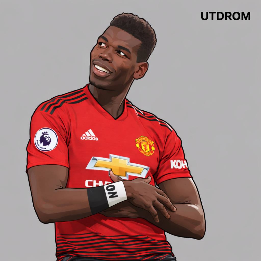 UtdRom's tweet photo. 🚨Paul Pogba on Bruno Fernandes.

“People always talked about Bruno Fernandes brilliancy but they seems not to understand how strong  he is, this guy pulled an hamstring and returned to the pitch within 2 weeks, I wish I’m that strong.” https://t.co/EfRheAx8HX
