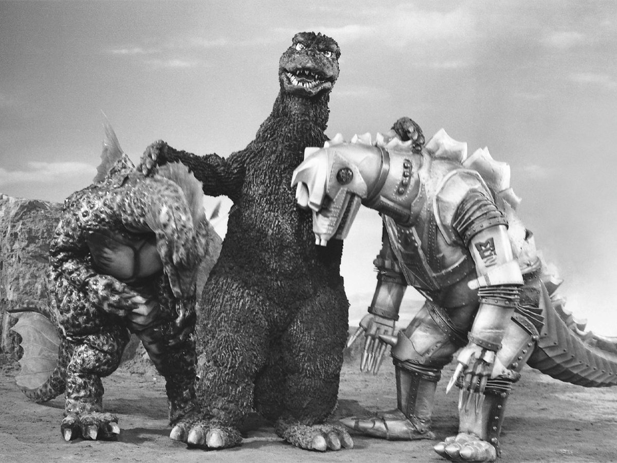Godzilla_Toho's tweet photo. 51 years ago today, Titanosaurus made its theatrical debut in Terror of Mechagodzilla (1975), joining Mechagodzilla in battle against Godzilla. https://t.co/fdThQuJxT7