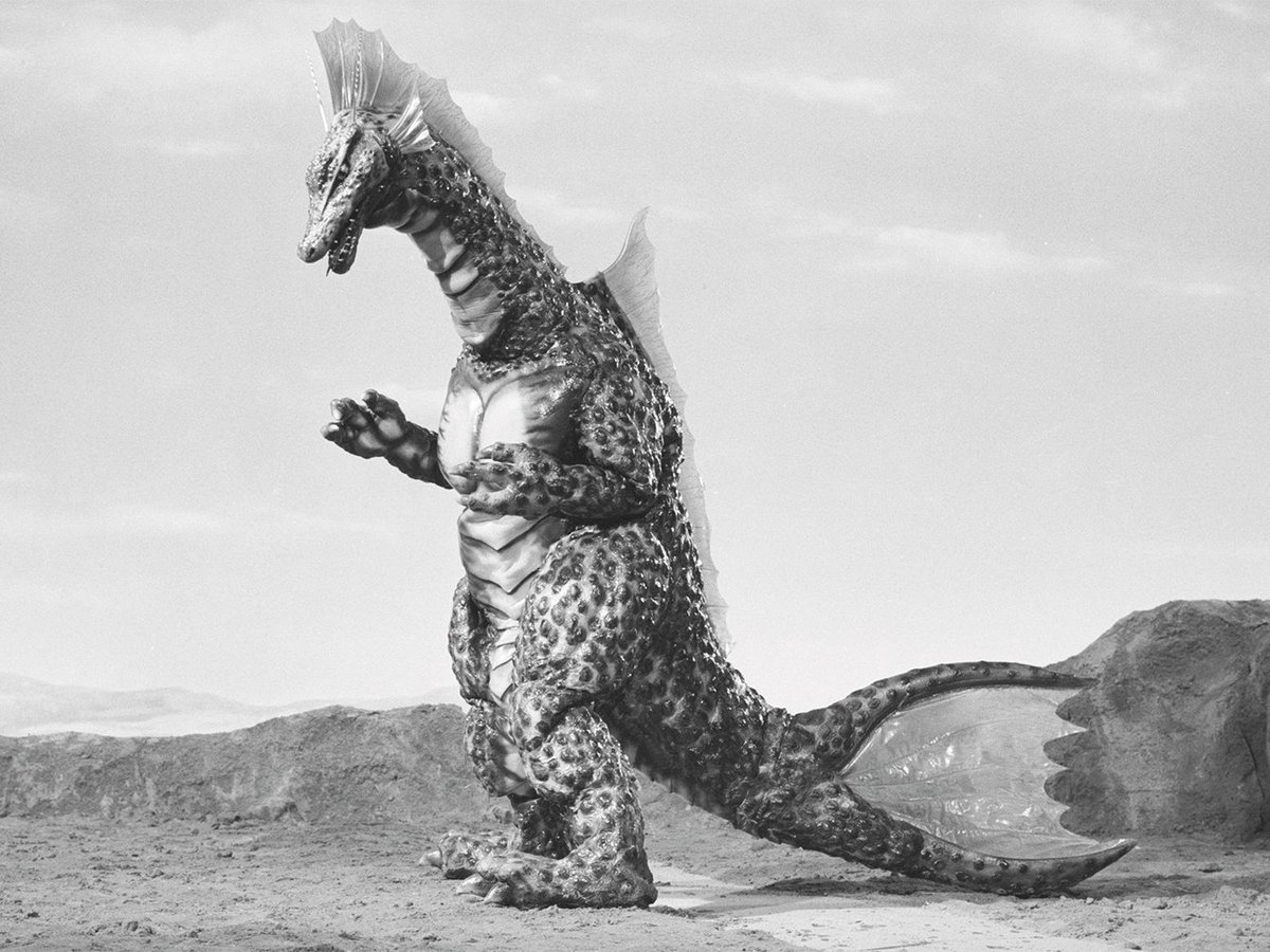 Godzilla_Toho's tweet photo. 51 years ago today, Titanosaurus made its theatrical debut in Terror of Mechagodzilla (1975), joining Mechagodzilla in battle against Godzilla. https://t.co/fdThQuJxT7