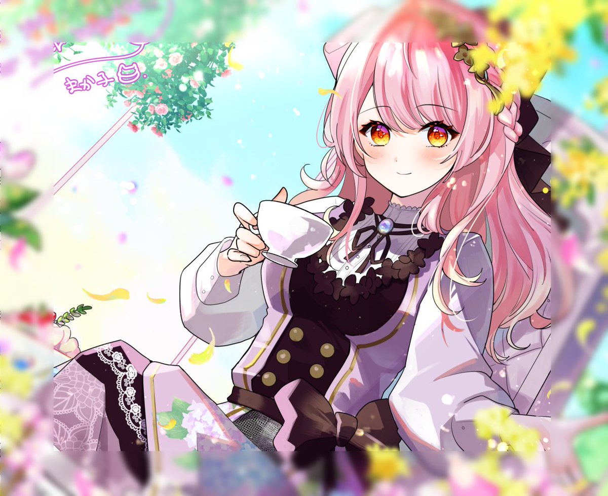 「Skeb1件納品しました!(※非表示のリクエストのためトリミング&ぼかし) リク」|まか子＠Skeb＆絵のお仕事募集中のイラスト