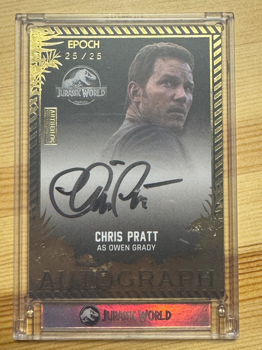 EPOCH JURASSIC WORLD TRADING CARDS SIGNATURE COLLECTION CHRIS