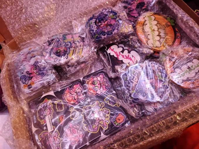 HALF OF THE MERCH IS HERE GUYSS