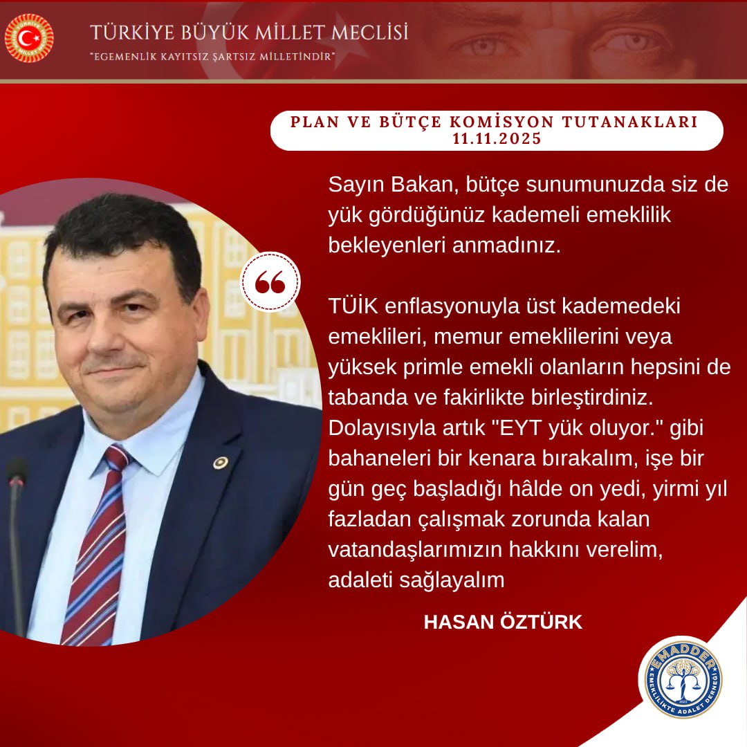 Alın teriyle geçen yıllar yok sayılıyor. Emekçiye reva görülen beklemek, sabretmek, susmak… Oysa çözüm ortada: kademeli emeklilik.  <a href="/EmadDernegi/">EMEKLİLİKTE ADALET DERNEĞİ ⚖️</a> #KademeHakkımızdır