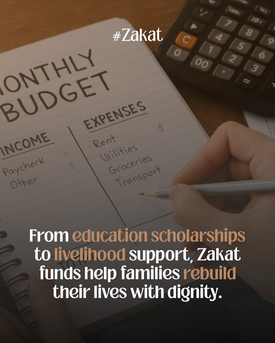 From education support to livelihood opportunities, Zakat helps families rebuild their lives with dignity and creates pathways toward self-reliance. #Zakat
