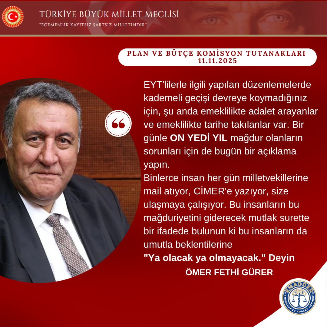 Emeklilik bir lütuf değildir. Bir hak, bir sözleşme, bir emek karşılığıdır. Hak gasp ediliyorsa, susmak değil konuşmak gerekir! SGK’ya yük değiliz, SGK’yı ayakta tutan biziz. O hâlde soruyoruz: Emeklilikte adalet neden yok?  <a href="/EmadDernegi/">EMEKLİLİKTE ADALET DERNEĞİ ⚖️</a> #KademeHakkımızdır