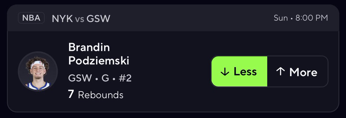 PZBets's tweet image. NBA Prop #1 ☢️🏀 

THIS IS A HORRIBLE MATCHUP FOR PODZIEMSKI. THE KNICKS ALLOW THE LEAST AMOUNT OF REBOUNDS TO PG IN THE NBA. ALSO A MASSIVE BLOWOUT POTENTIAL WITH THE SPREAD BEING 13.5

EXPECT THIS TO BUMP ⚠️

#PrizePicks #DFS #GamblingX      #BettingX #BettingX #PrizePicks