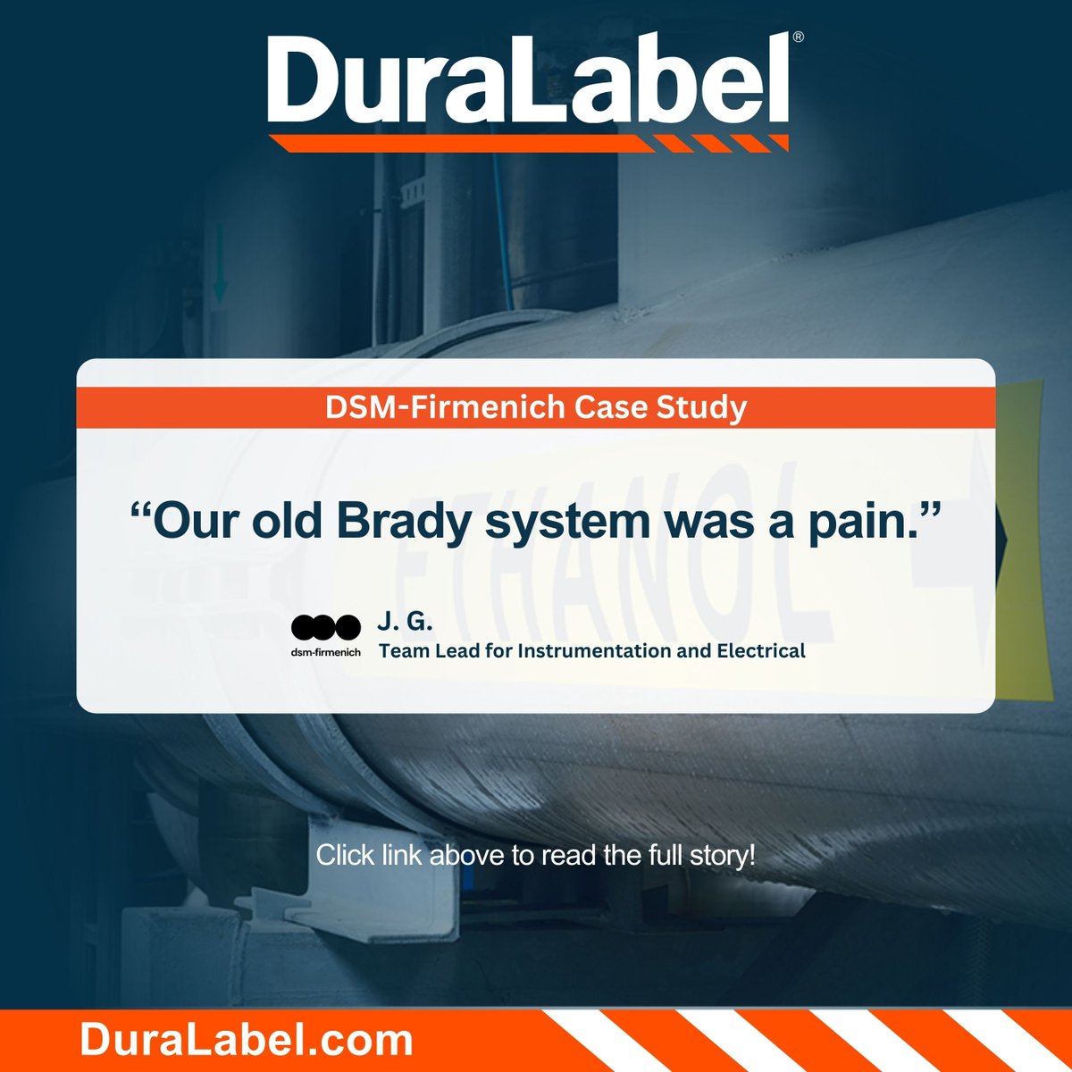 DuraLabelbyGP's tweet image. Is your current label printer not cutting it? See how DSM-Firmenich upgraded to a DuraLabel print system to increase labeling speed, reduce downtime, and improve workflow efficiency. Read the case study 👉 duralabel.info/3N6m8KC #SafetySigns #SafetyLabels #LabelPrinter