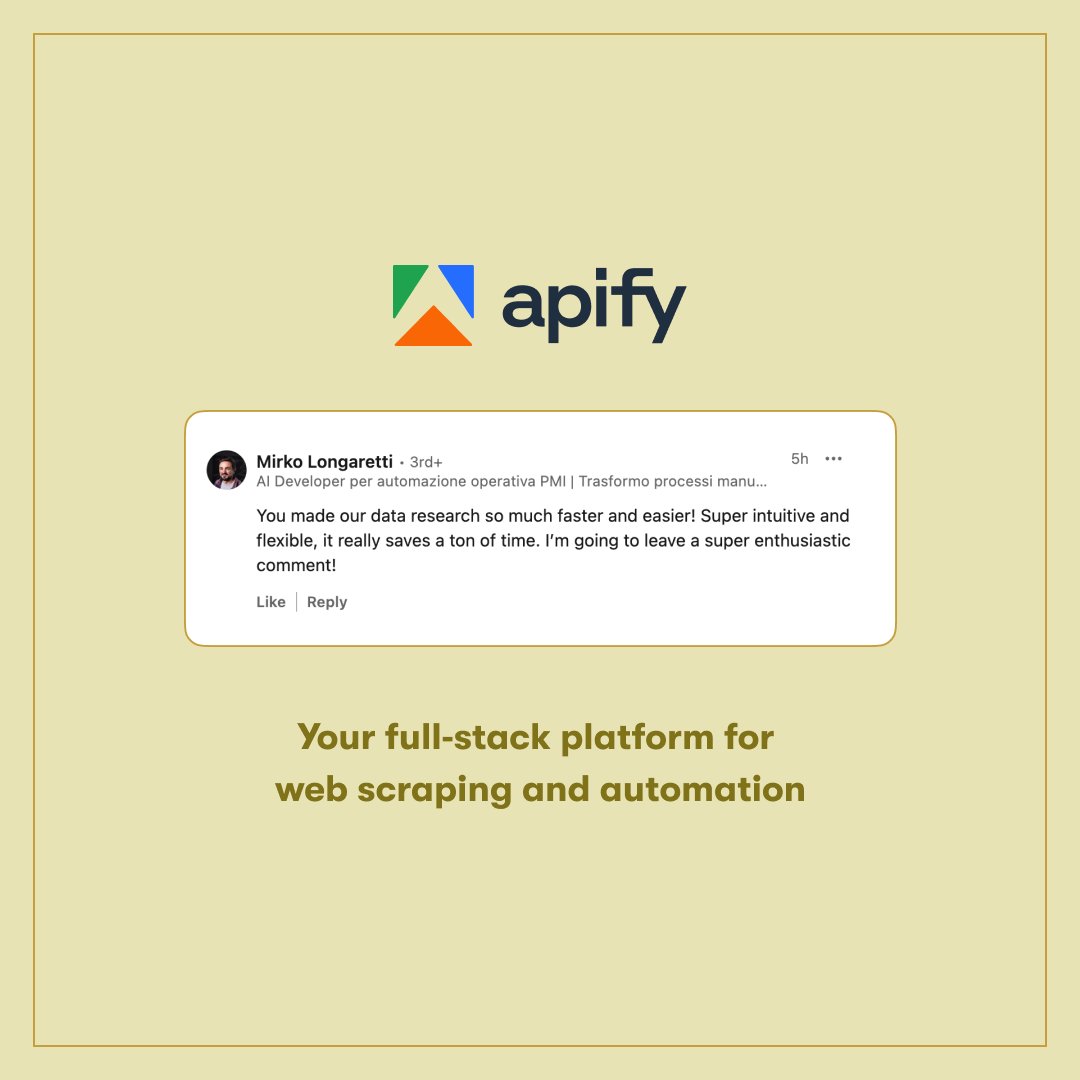 Apify tweet media