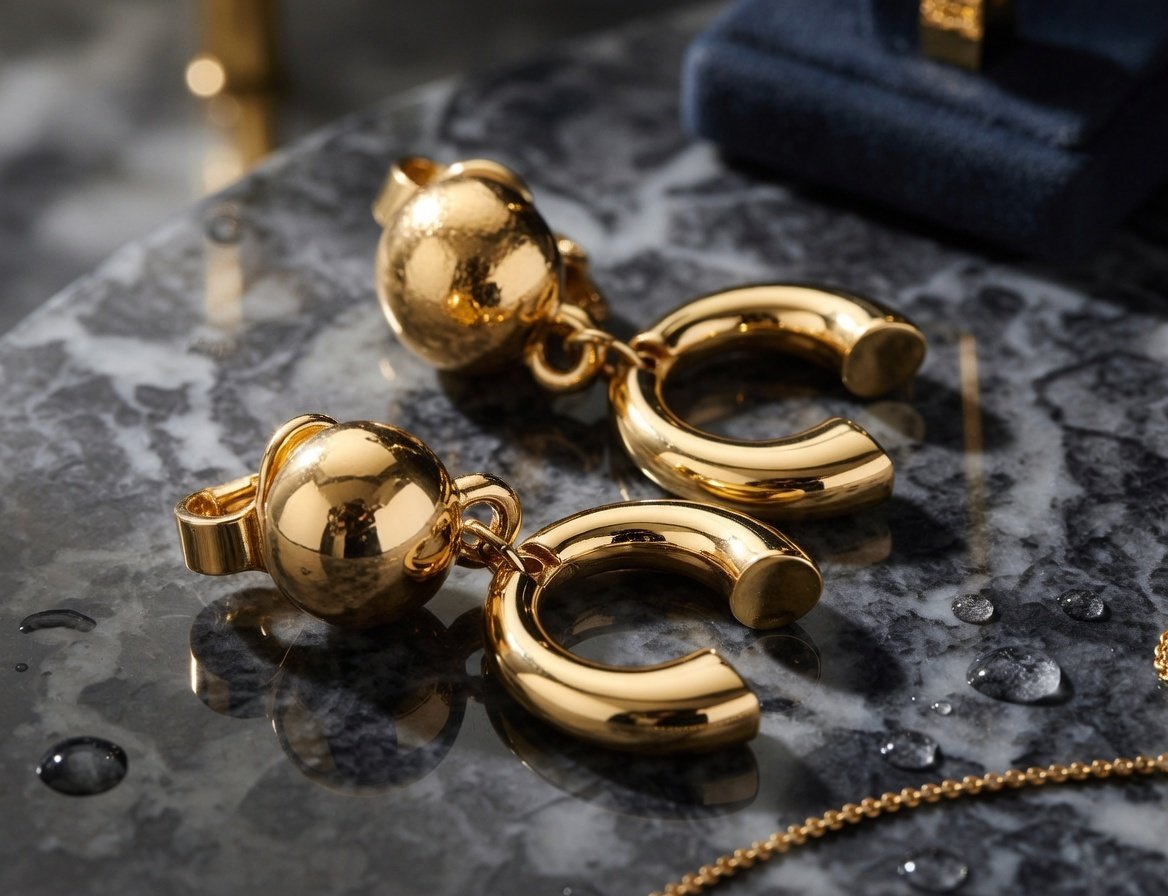 GentlyGems's tweet photo. Rare vintage Nina Ricci 1980s-90s gold tone clip-on earrings! Sculptural dangling 'C' with orb drop — signed French designer luxury. Vibrant shine, excellent condition. Statement piece for collectors! Shop link in bio ✨ #VintageNinaRicci #ClipOnEarrings #80sJewelry #Designer https://t.co/bRf8BBj4i2