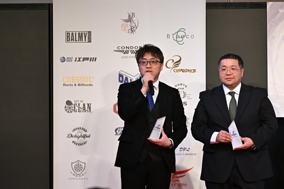 JapanProDarts's tweet photo. 【JAPAN AWARDS 2025：優秀UMPIRE】
優秀UMPIRE賞は早田経平さん、田中豊さん、大島秀仁さんです。
おめでとうございます！

※優秀UMPIRE賞：JAPAN UMPIRE制度において模範となる審判活動に努めて頂いた審判員の方に贈呈される賞です。 https://t.co/HvidGd2cEu