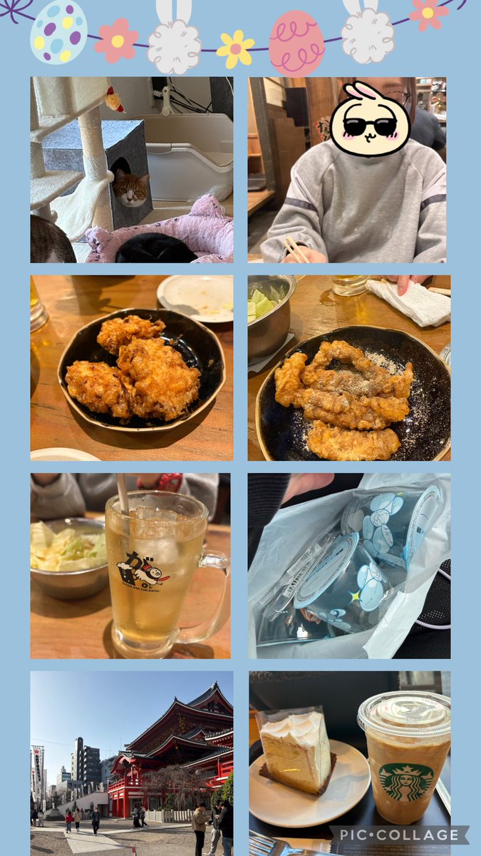 🤩

今日は朝から珍しく起きて～準備してたらシエルにこっそりガン見👁されながら～

お姉さんに誘われた大須のがぶりチキンへ🐔
昼から〜ってか、プライベートで ひさぴさ飲んだ🍻✨️
美味しいクレープ探しても全然分からんくてスタバ寄って帰宅🚶‍♀️

転スラコラボグラスget💓

もう眠ぅ～とか健康