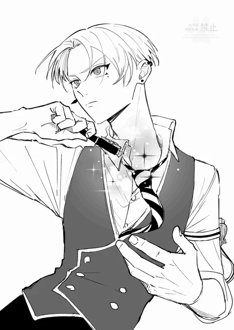 落描きのつもりが、モブくんの漫画でも描いてるの?ってくらいに本気になってた。 
