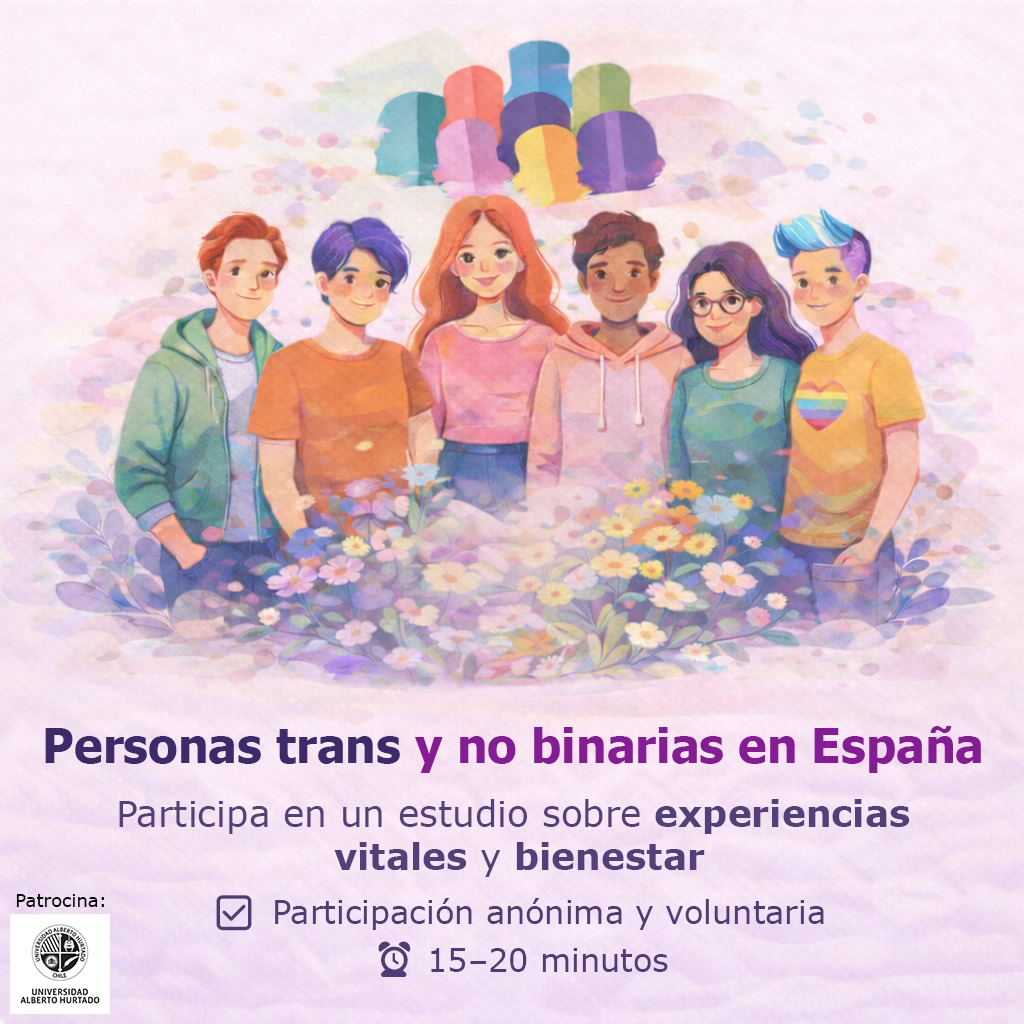 JEnebot's tweet photo. ¿Eres una persona trans o no binaria residente en España?
Participa en una investigación universitaria sobre experiencias vitales y salud mental.

Cuestionario online · Anónimo · 15–20 minutos

Participa aquí 👇