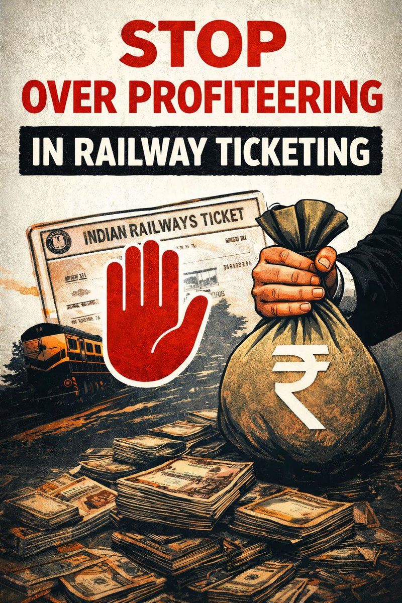 RakeshMumbai78's tweet photo. I would like to raise a query regarding the current policy of RAC (Reservation Against Cancellation) tickets in the Indian Railways reservation system.
As per the current practice, when a passenger receives an RAC ticket and it does not get confirmed before the journey, two RAC passengers are required to share a single side-lower berth. Both passengers are allowed to travel and complete the journey while sharing the same berth.
However, my concern is regarding the ticket fare structure in this situation. Both RAC passengers are charged the full ticket fare, even though they are effectively sharing a single berth. In practical terms, this means that the railway collects the fare equivalent to two full seats for a single berth.
If the RAC tickets remain unconfirmed and both passengers complete the journey while sharing the same seat, it may be reasonable to consider whether a partial refund or adjustment in fare could be provided to the passengers. Since both passengers have paid the full fare but are sharing one berth, the current arrangement appears financially unfavorable for passengers.
Additionally, in some situations where one RAC passenger is male and the other is female, sharing a single berth can also create discomfort and inconvenience during long-distance travel.
Therefore, I would respectfully request clarification on the following points:
Why are RAC passengers charged the full berth fare, even though they may need to share a single berth if the ticket remains unconfirmed?
Has Indian Railways considered partial fare adjustments or refunds in cases where RAC passengers complete the journey without confirmation?
Are there any plans to improve RAC policies to ensure greater passenger comfort and fairness in fare structure?
I sincerely appreciate the efforts of Indian Railways in serving millions of passengers daily. My intention in raising this query is to better understand the current policy and to request consideration for improvements that could benefit passengers.
Thanking You,
Rakesh Singh,
Whistle Blower,
Mumbai, India.
@RailMinIndia @RailwaySeva @IRCTCofficial @amofficialCRIS @AshwiniVaishnaw @PMOIndia @narendramodi @AmitShah @AmitShahOffice @raghav_chadha @ABPNews @ZeeNews @ndtvindia @news24tvchannel @NewsNationTV @BBCHindi @Republic_Bharat @newstakofficial