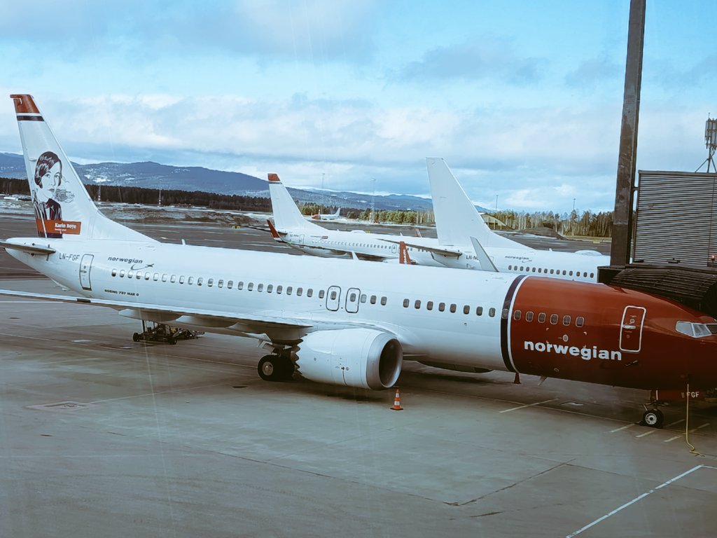 Kudos to Norwegians! Beautiful planes, and what's more, they do value their esteemed authors! 
#writingcommmunity #KarinBoye