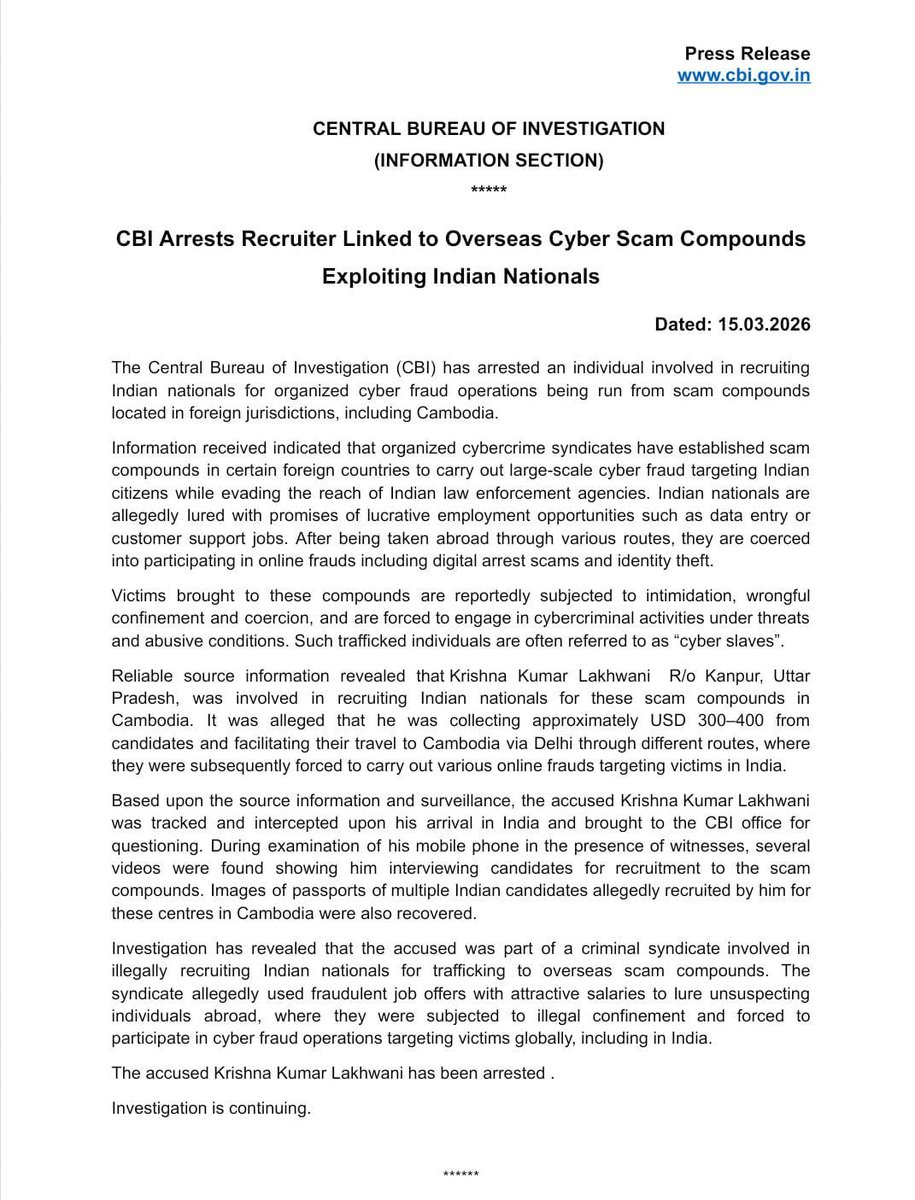 Central Bureau of Investigation (India) tweet media