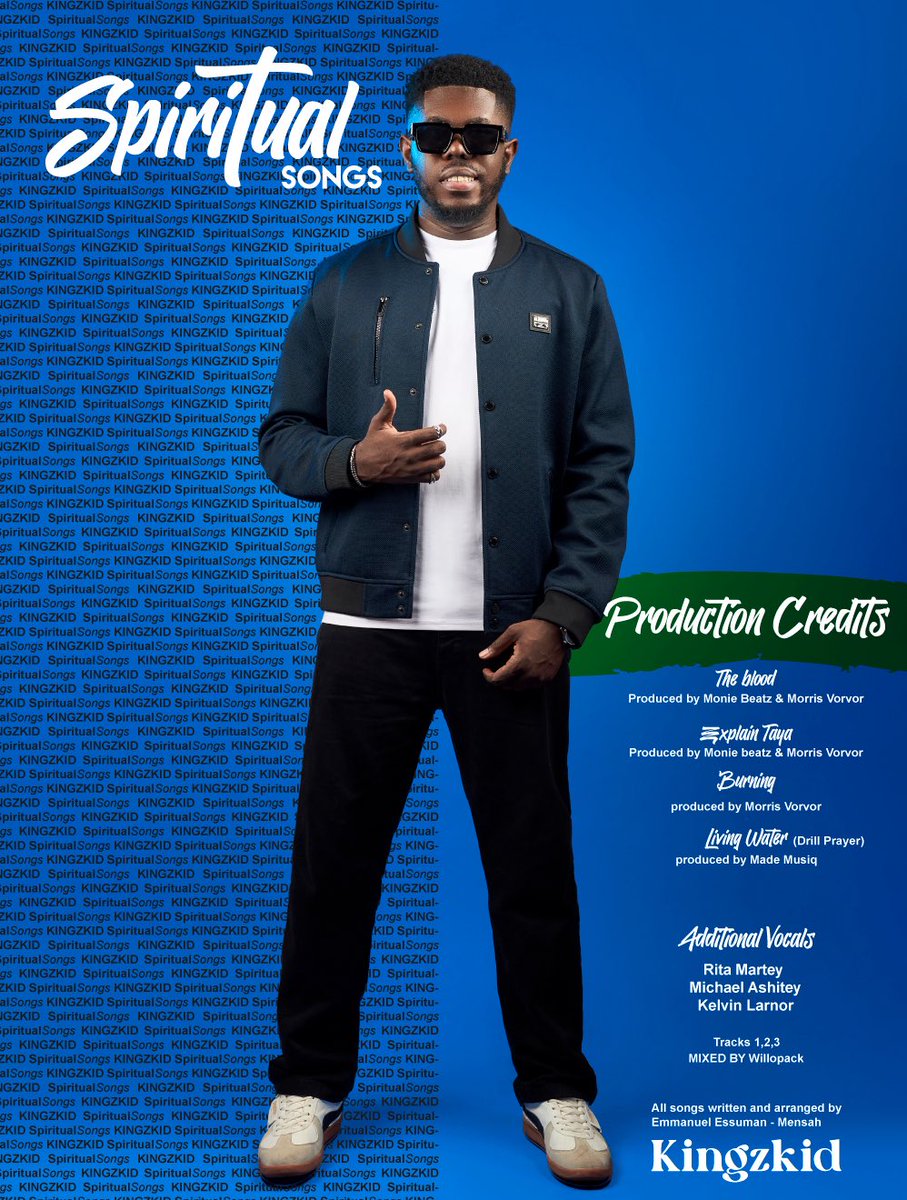 IamKingzkid's tweet photo. Checkout the Production Credits for #spiritualsongsep โ๏ธ ๐ท ๐ฅ ๐ฅ๐
#kingzkid #kingskid https://t.co/Hw7iuZeZj0