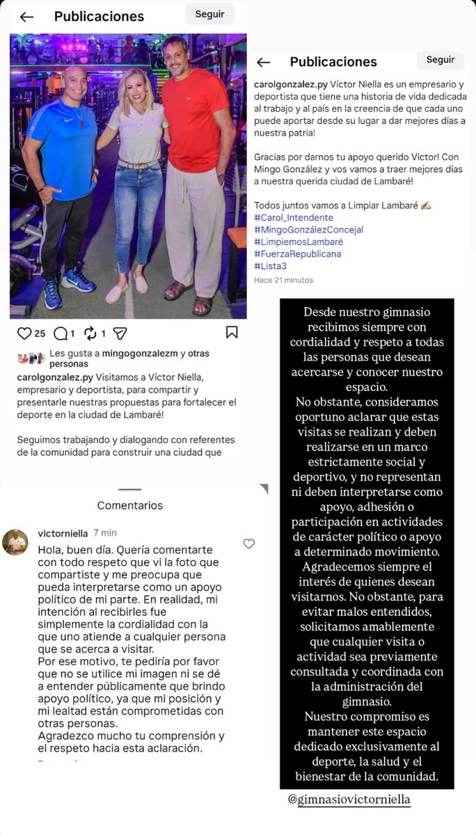 Bien por Vic que se toma la molestia de aclarar que nada tiene que ver con gente corrupta. 

¡Qué fastidio!