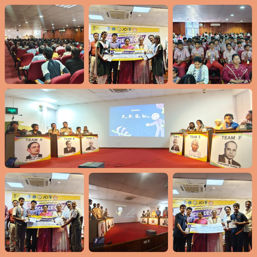 ncsmgoi's tweet image. Glimpses from the 5th Annual Inter-School Science Quiz Contest, organised by @RSC_Tirupathi, a unit of @ncsmgoi, @MinOfCultureGoI, in collaboration with Lions Club of Tirupati Garudadri and @tirupatijci. 🧠

#ScienceQuiz #InterSchoolQuiz #ScienceEducation #YoungMinds