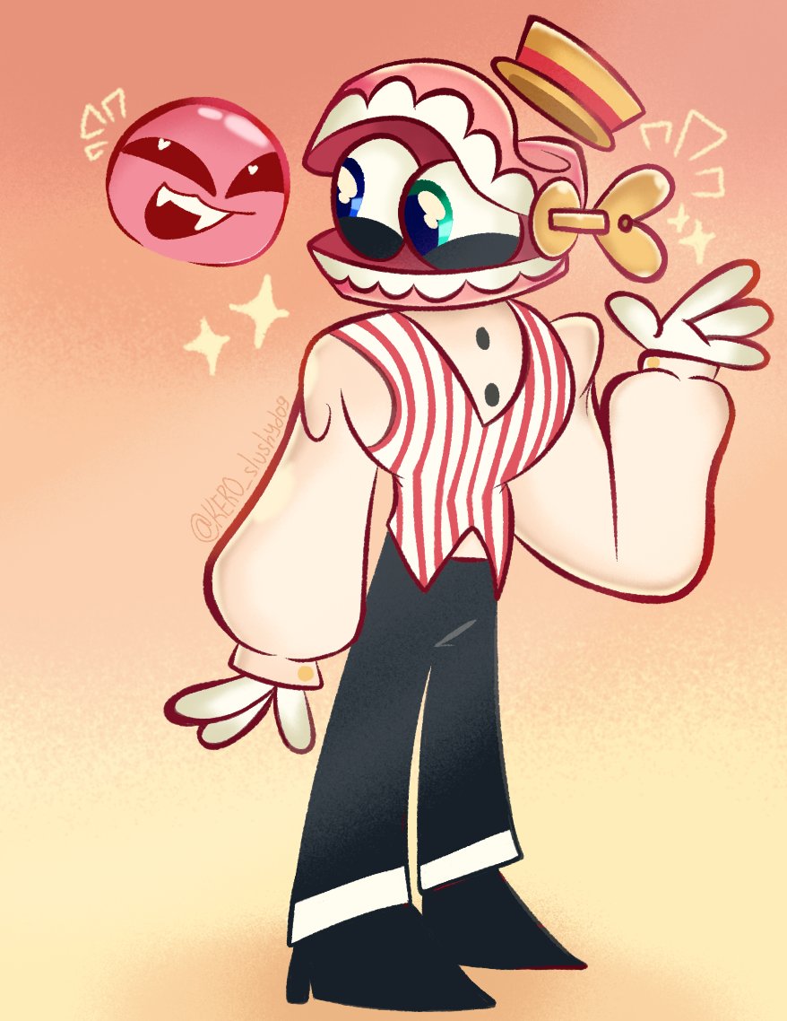 KERO_slushydog's tweet image. I rather like carnival au Caine so much including Bubble. Omg I can't take it AUGH—
#TADC #Caine #Bubble