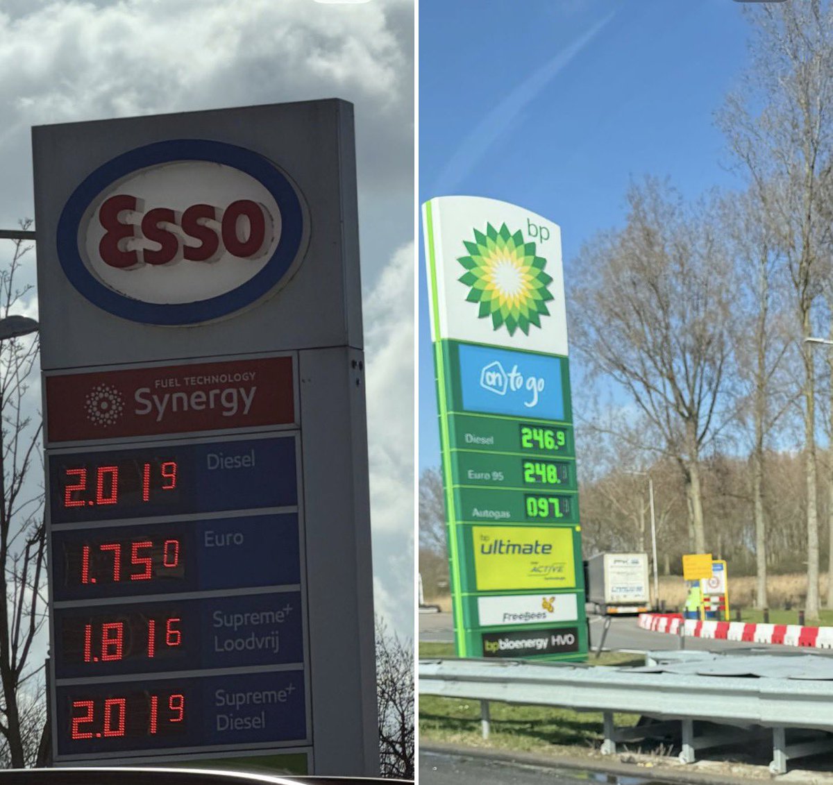 De wegen zijn ruk in <a href="/belgie/">België 🇧🇪</a> , maar ze kennen wel rust in de portemonnee 👏
#brandstofprijzen