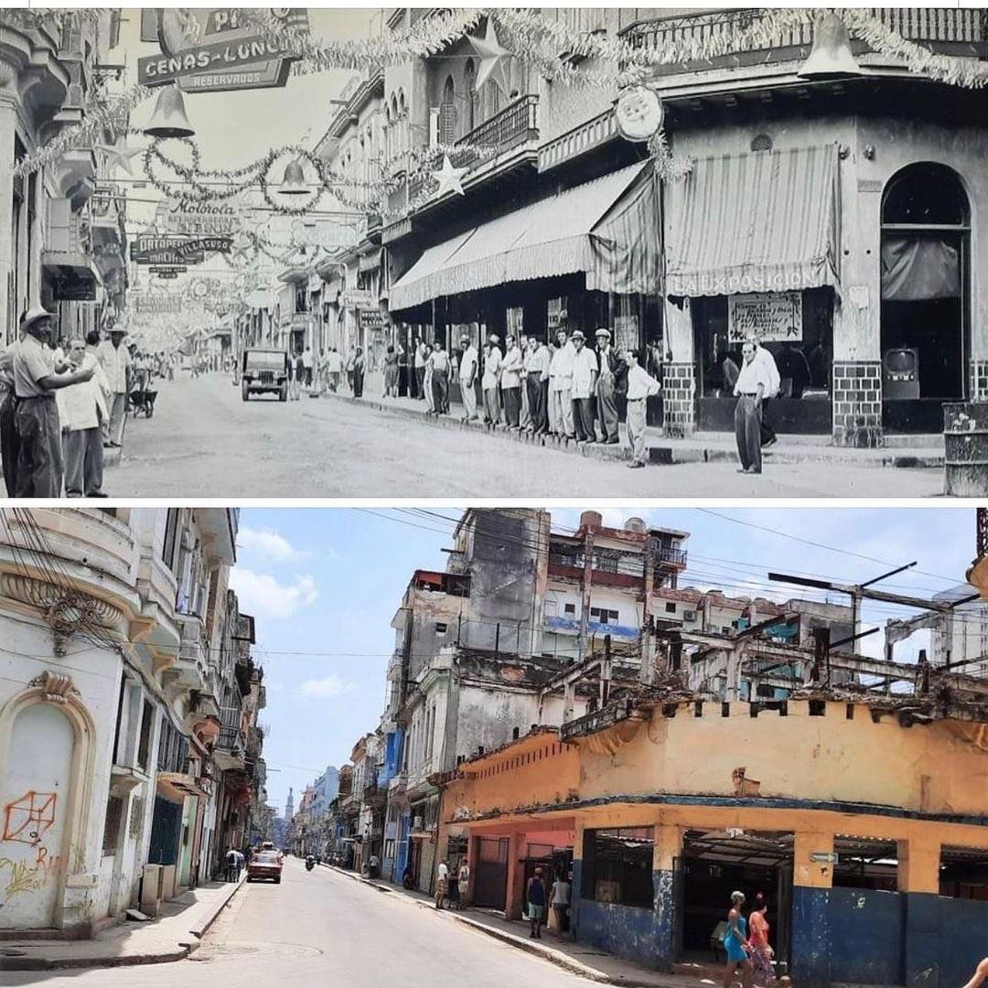 This is Cuba before and after communism. 😢