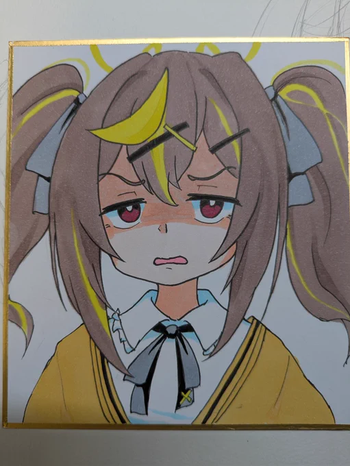 色紙れんしうでレナちゃん