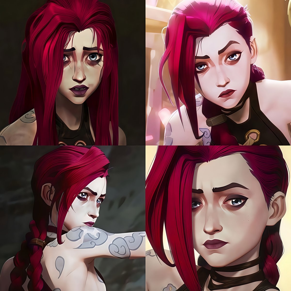 Jinx on Vī’s colors ❤️