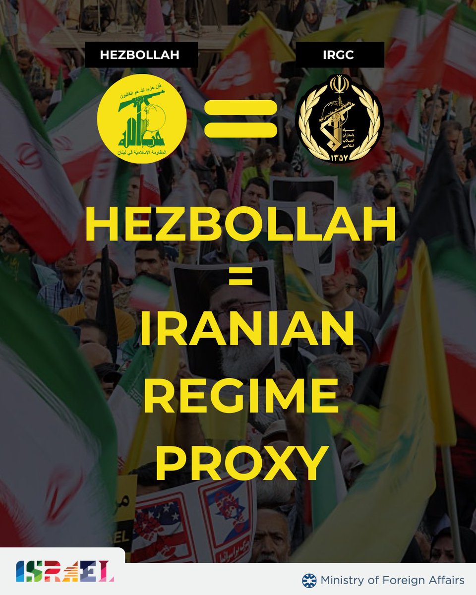 Hezbollah, acting on behalf of the Iranian regime, is once again turning Lebanon into a launchpad for attacks on Israel.

Millions of Israeli civilians are under fire.

Israel will not accept a terror army on its border.