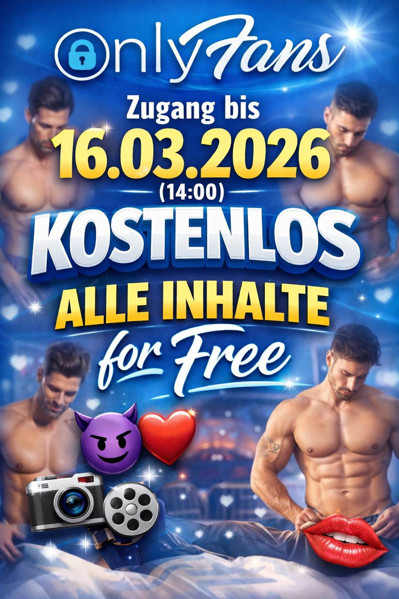 Onlyfans access until 16.03.2026 14:00 German time Free.

All content is free! 

onlyfans.com/ne_sh