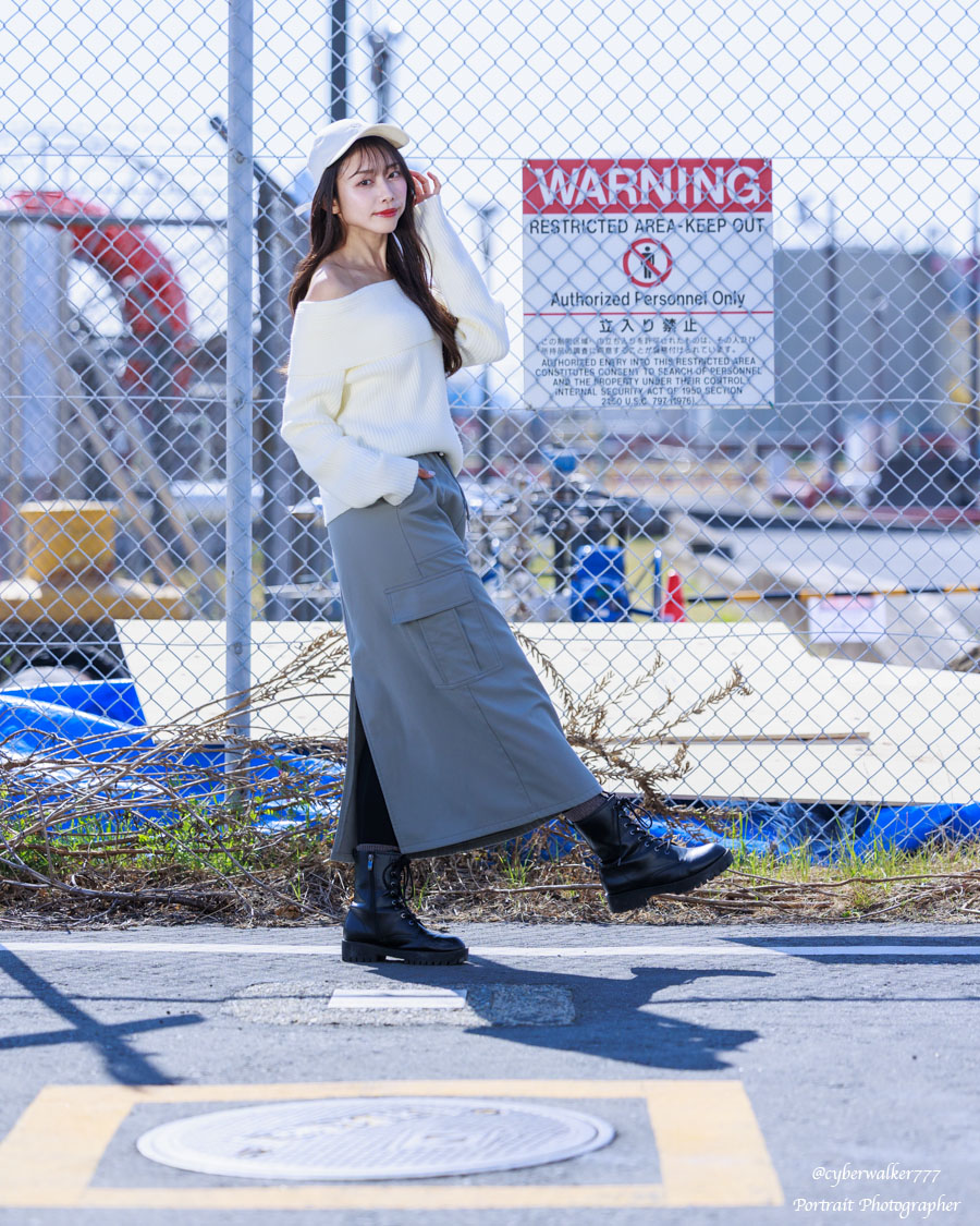 cyberwalker777's tweet photo. 2026/3/15 きしあきさん  鶴見線沿線(その3) #ODAIBA撮影会 #ポートレート #portrait #鶴見線 #portrait #川崎 🇺🇸📷🚏#streetphotography #安善町 @ksak1012 @ODAIBASTAFF https://t.co/JZURUbWuen