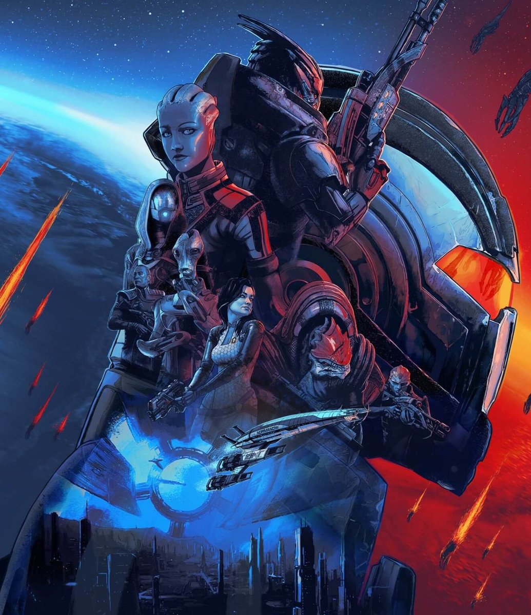 Otheory_'s tweet photo. Finally played the #masseffect trilogy, and I've gotta say, what a game!
I now know why it's high on your gaming list @Crusader3456 
Chose the destroy ending 😅 https://t.co/Kdh5Gxv3Xm