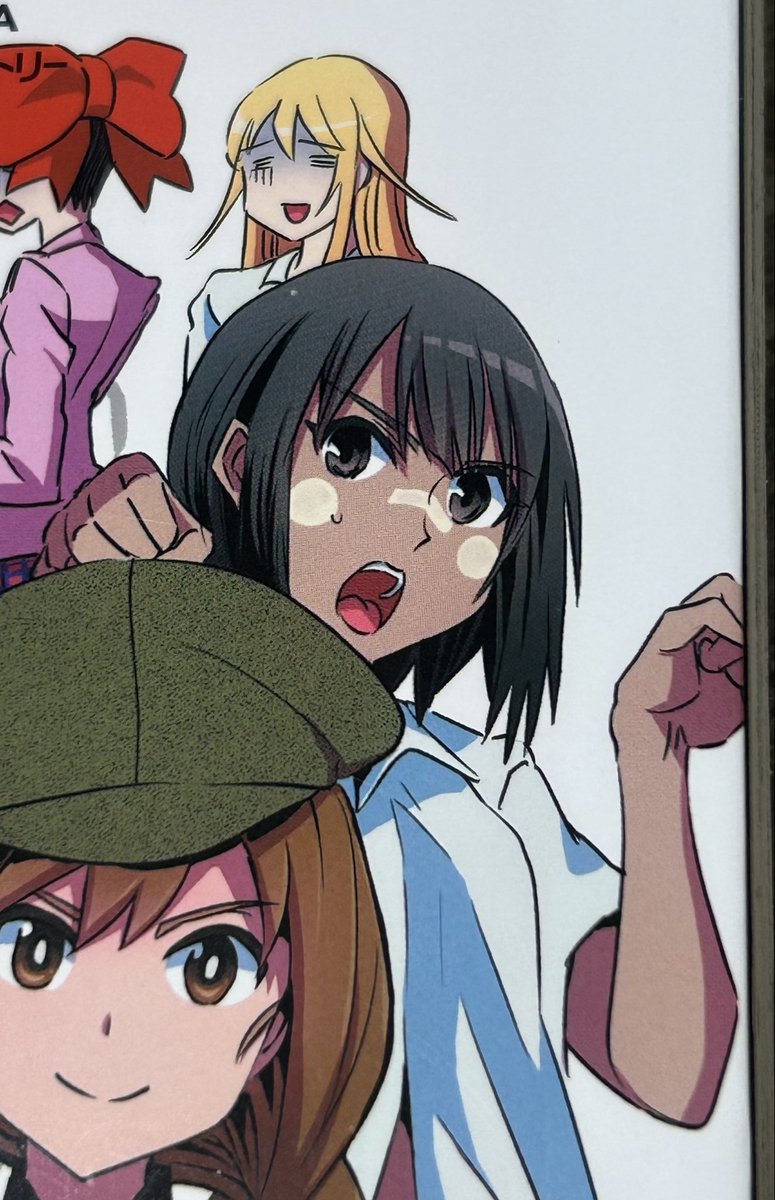 アンファングリア旅団以前の野上作品に褐色肌にフェイスペイントした女の子の集団が存在しましたよ。アウンさん隊長率いる竪琴高校戦車道チームである。 