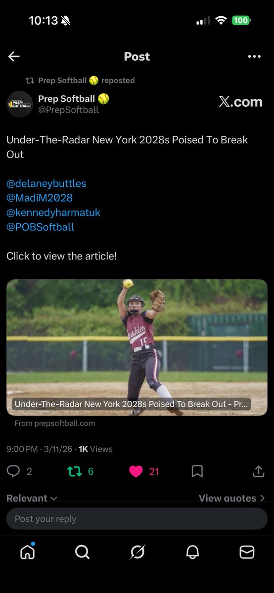 Delaney Buttles 2028 tweet media