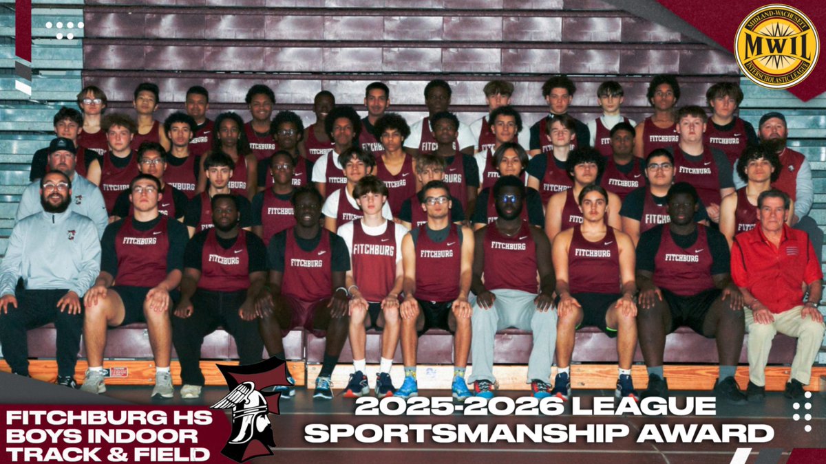 Congratulations 🎉 to our entire Varsity Boys Indoor Track &amp; Field Team 🎽 Mid-Wach League Winter 2025-2026 Sportsmanship Award Honorees #AllHailtoTheRedandGray