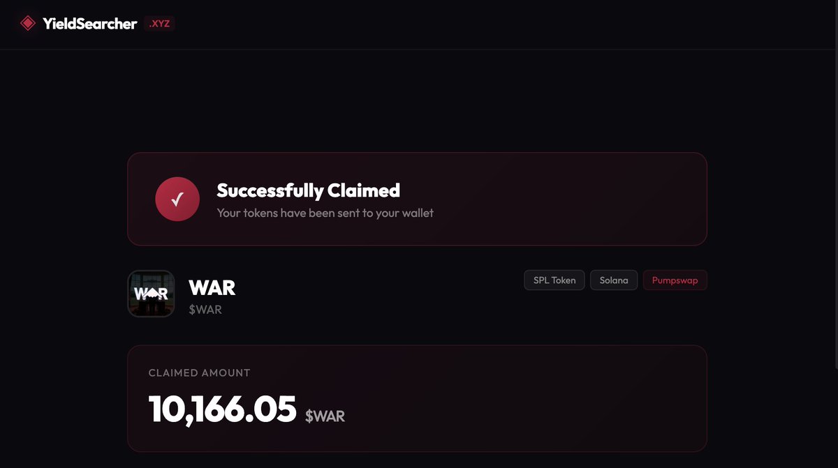 MichaelD_0G's tweet photo. you know that you can claim some $WAR tokens while trading on Solana? i claimed 10k tokens so far..
1/2 👇 https://t.co/vnvrrCU0hd