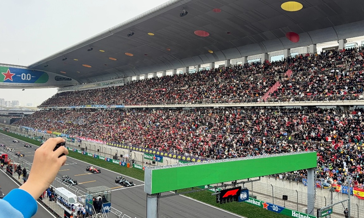globaltimesnews's tweet image. The 2026 #F1 Chinese Grand Prix not only witnessed a historic race winner on the track but also a surge in popularity beyond the circuit on Sunday, as the event drew record crowds and turned the weekend into a wider cultural and tourism experience in #Shanghai #GP.