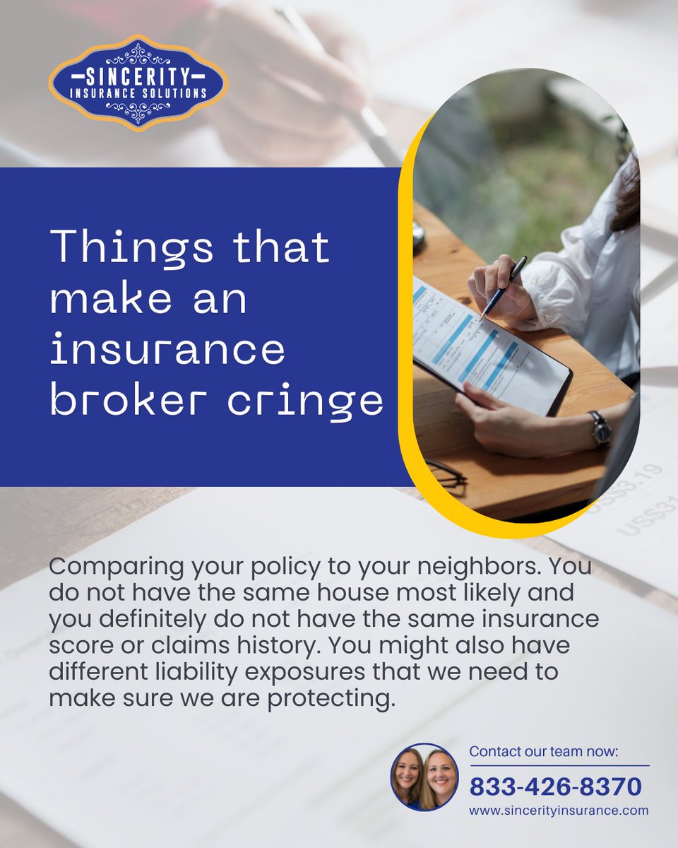 Offering insurance solutions with integrity.  Independent insurance agency because we work for YOU to find the right insurance company to fit your needs.  

#az #il #mi #mo #nc #ok #tn #tx #wi #cringe #integrity #trust #wecare