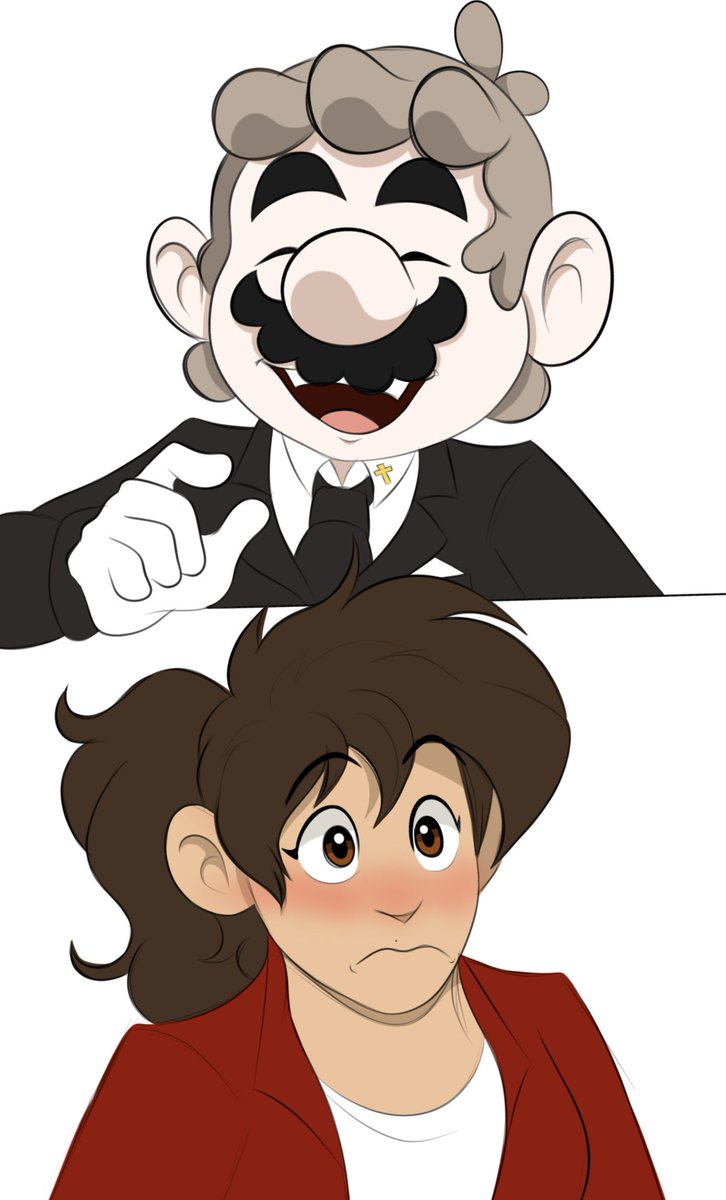 FireheartSophia's tweet image. She…made him laugh? #mtmb #mariothemusicbox